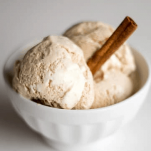 Cinnamon Roll Ice Cream with a Cream Cheese Swirl
